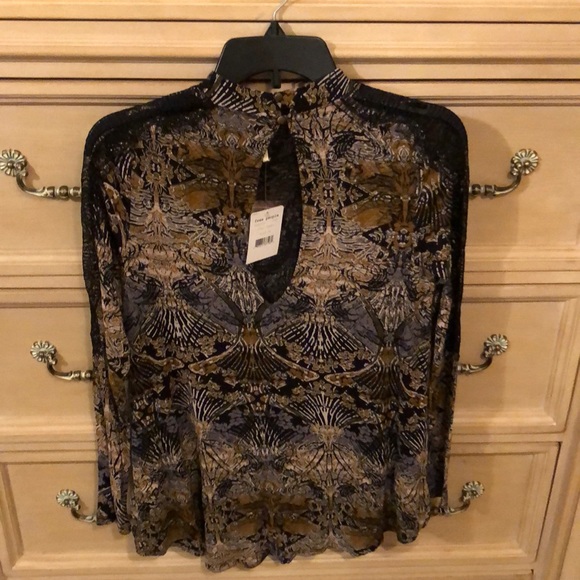 Free People Long Sleeve Coal High Neck Top - Picture 4 of 8